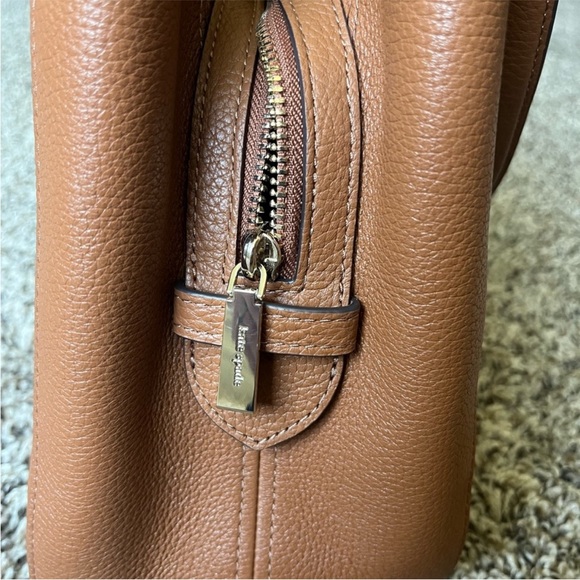 Kate Spade Leila Triple Compartment Leather Shoulder Bag-Warm Gingerbread - Picture 7 of 9